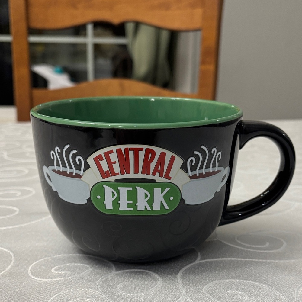 Friends Central Perk Black and Green Coffee Mug 14 0z